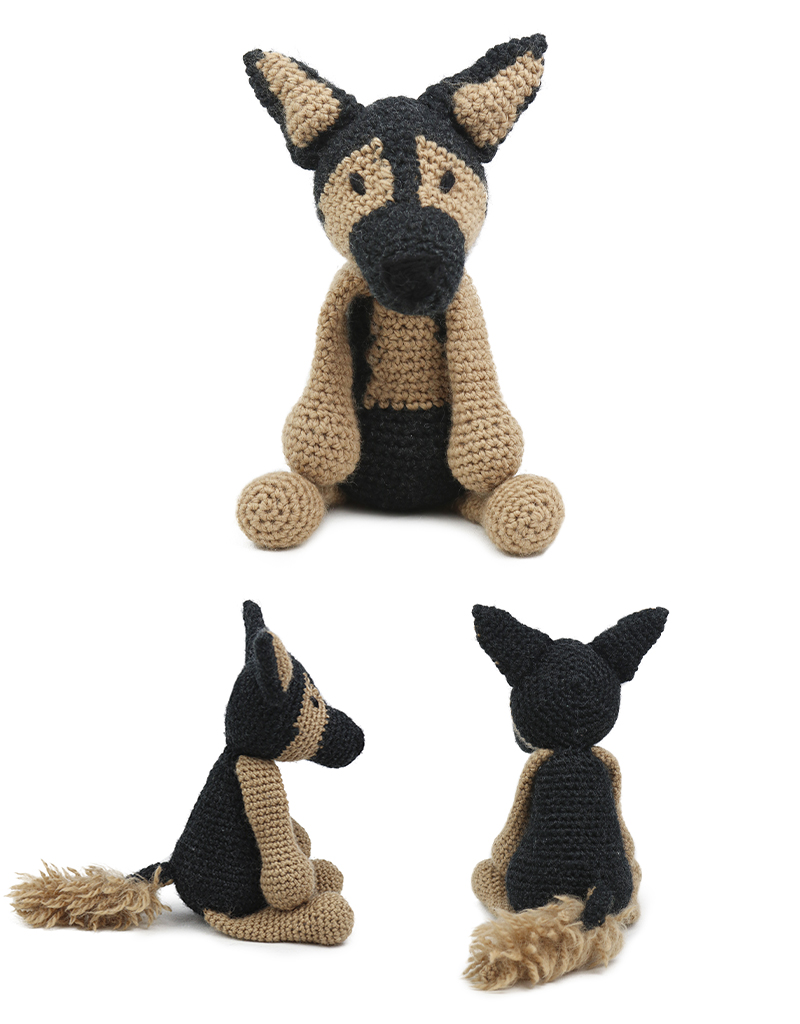 toft ed's animal axel the german shepherd amigurumi crochet